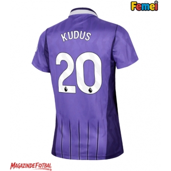 Tottenham Hotspur Mohammed Kudus #20 Tricou Fotbal Replică 2026-27 Femei Treilea